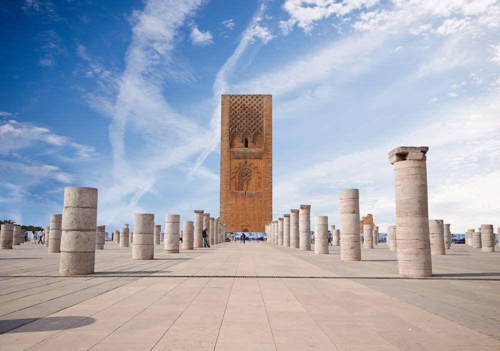 torre di hassan a Rabat