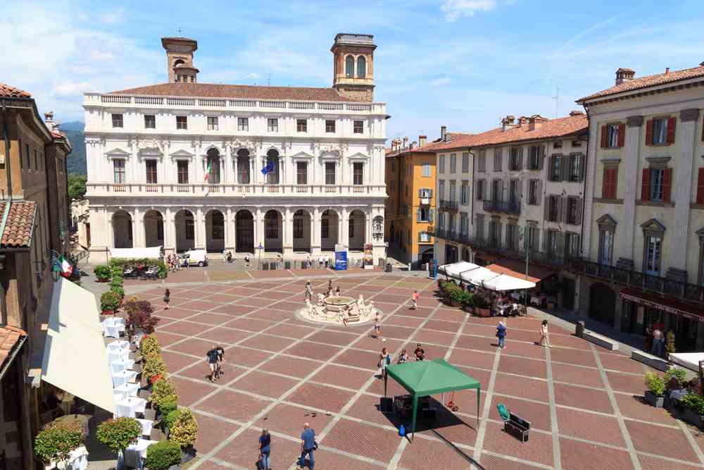 piazza vecchia a Bergamo