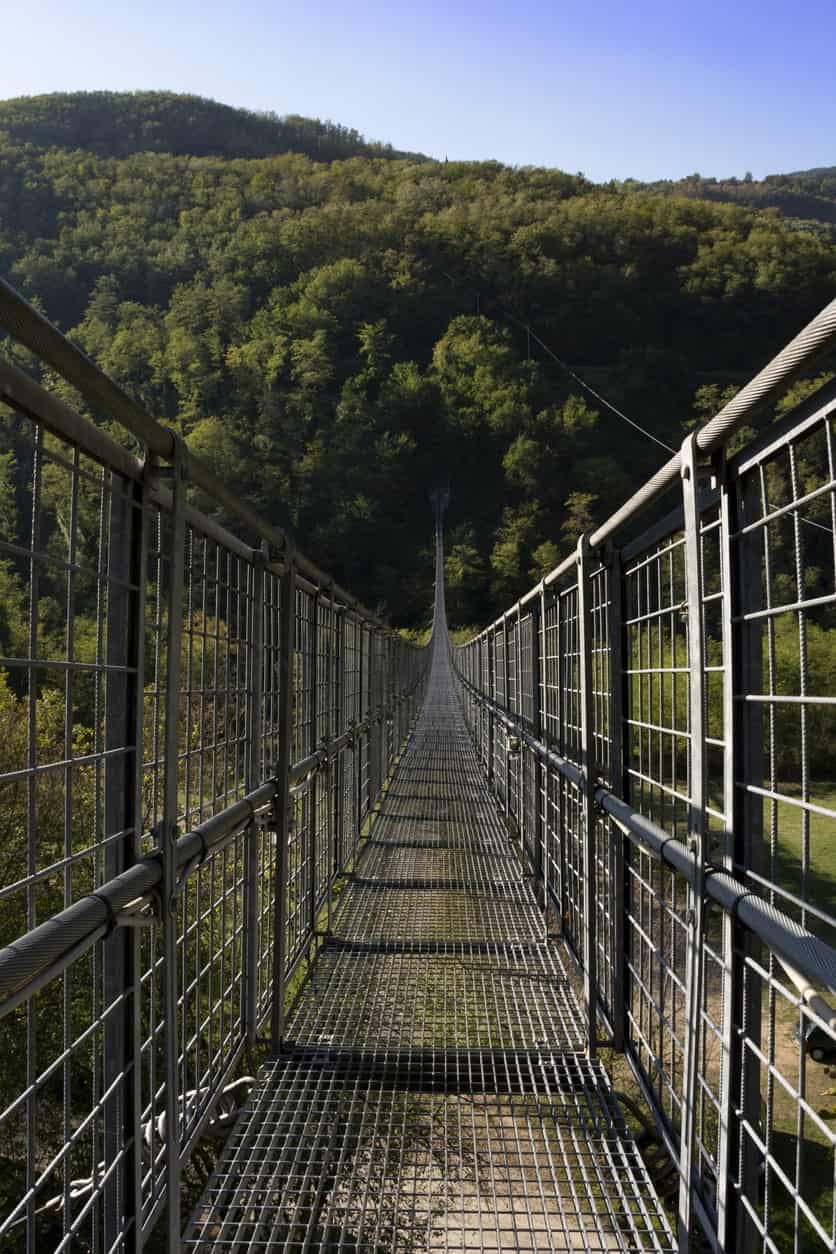 Ponte più sospeso in Italia